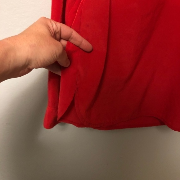 Loft red blouse size small. Cute for Valentine’s Day. - Picture 7 of 7